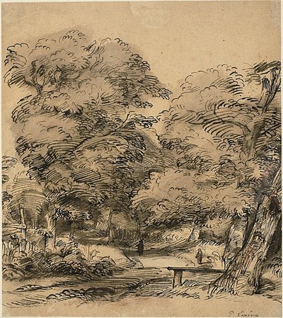 森の中の小道 作： Philips de Koninck