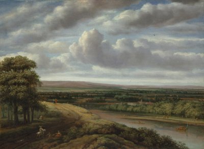 広大な森の風景、1670年代 作： Phillips de Koninck