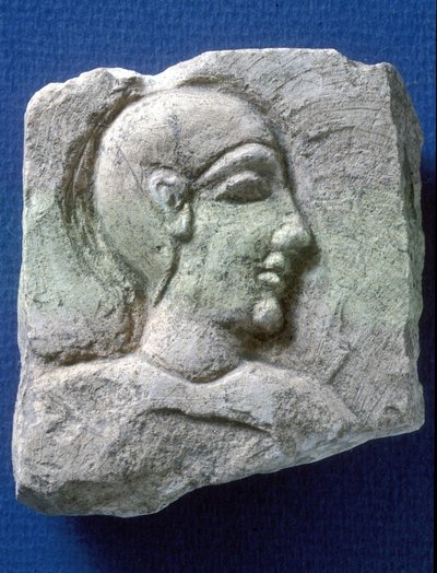 貴族のレリーフ、テル・ドール（石灰岩 作： Phoenician Phoenician