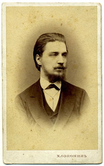 アレクサンドルセルゲイビッチブトゥリン1845-1916、1872 作： Photo studio Alexander Khloponin