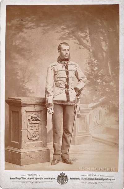 ルドルフ、オーストリアの皇太子 1858 ～ 1889 年、1880 ～ 1885 年頃。 作： Photo studio C. K. Dvorni Prague.