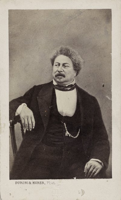 著者 アレクサンドル・デュマの父 1802-1870, 1870. 作： Photo studio Duroni and Murer.