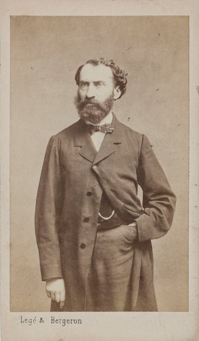 作曲家プロスパー・パスカルの肖像 1825-1880年、c. 1875年。 作： Photo studio Legé and Bergeron.