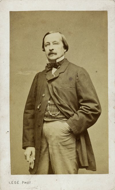 ピアニストで作曲家のフェリックス・ル・クーペの肖像画（1811～1887年）。 作： Photo studio Legé and Bergeron.