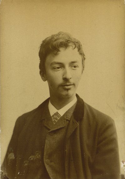 ヴィルヘルム・ハンマースホイの肖像 1864-1916, 1891. 作： Photo studio Müller and Co..
