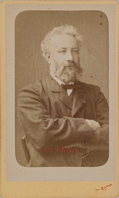 ジュール・ヴェルヌの肖像 1828-1905、c。 1870年。 作： Photo studio Nadar.