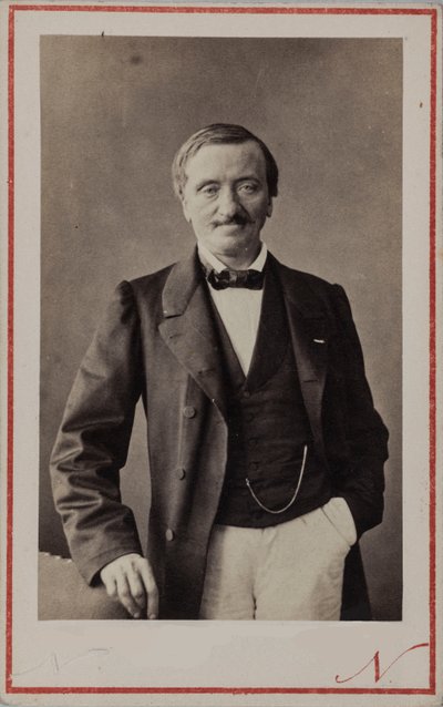 作曲家アントワーヌ・エルワートの肖像、1808～1877年、1860年頃。 作： Photo studio Nadar.