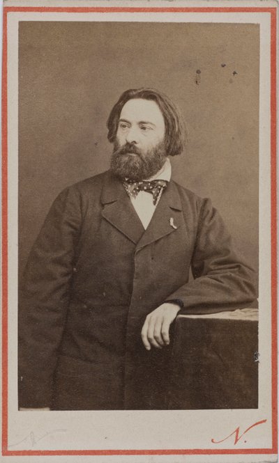 ピアニストで作曲家のエミール・プルデントの肖像、1817～1863年、1860年頃。 作： Photo studio Nadar.