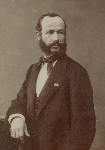 バイオリニストで作曲家のアンリ ヴュータン 1820 ～ 1881 年、1870 年代の肖像画。 作： Photo studio Nadar.