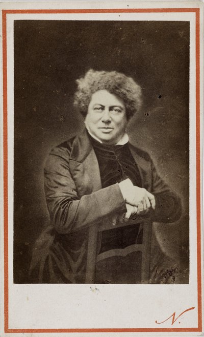著者 アレクサンドル・デュマの父 1802-1870, 1870. 作： Photo studio Nadar.