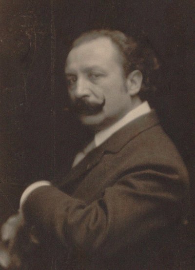 作曲家グザヴィエ・ルルーの肖像 1863-1919, 1910. 作： Photo studio Paul Berger.