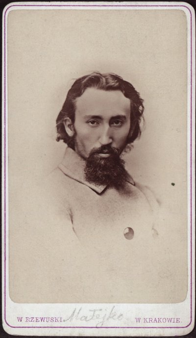 Jan Matejko 1838-1893 の肖像、1880 年頃。 作： Photo studio Waleri Rzewuski.