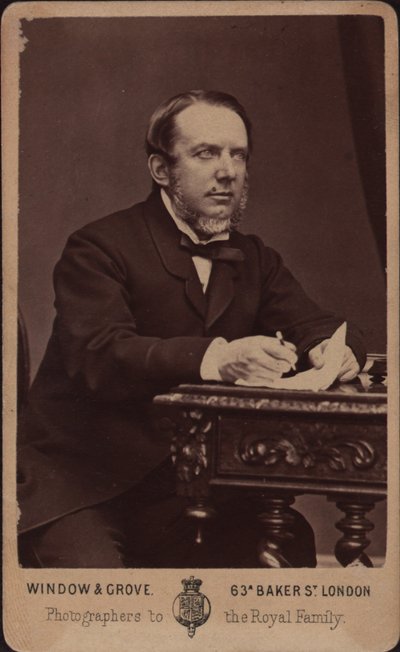 作曲家マイケル・ウィリアム・バルフの肖像 1808-1870. 作： Photo studio Window and Grove.