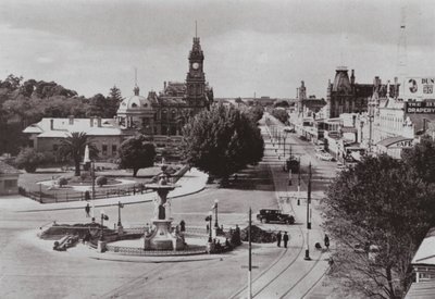 ビクトリア州ベンディゴの風景（モノクロ写真 作： Photographer Australian