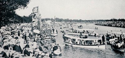 1904年頃、ビクトリア州メルボルンの「Henley on the Yarra」（メルボルンの外務省発行の「Under the Southern Cross - Glimpses of Australia」より）。 作： Photographer Australian
