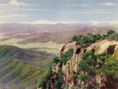 ビクトリア朝のアルプス (カラー写真) 作： Photographer Australian