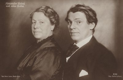 アレクサンダー・モイシの肖像（モノクロ写真） 作： 写真家オーストリア人