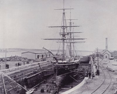 カナダHMS「カナダ」（モノクロ写真 作： Photographer Canadian