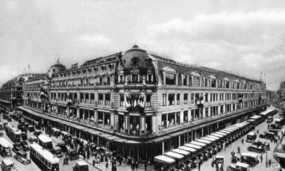 良い市場、c。 1910年（白黒写真） 作： Photographer French