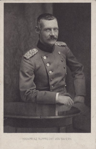 第一次世界大戦のドイツ軍司令官、バイエルン皇太子ルプレヒト氏（モノクロ写真 作： Photographer German