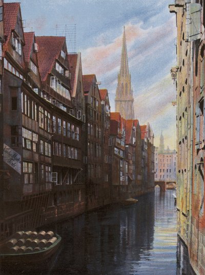 Hamburg：グロナインガー通り付近の船団（写真 作： Photographer German