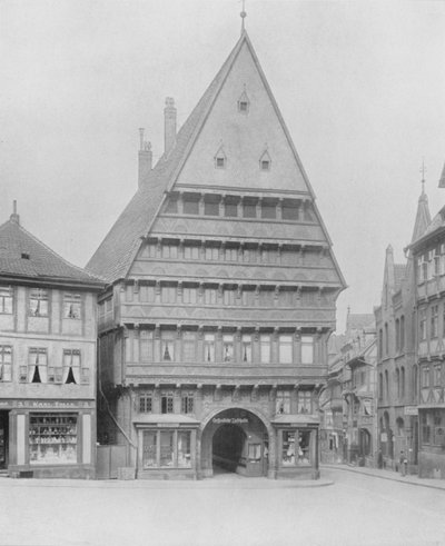 Knochenhauer-Amtshaus (モノクロ写真) 作： Photographer German