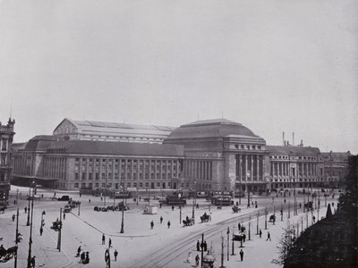 ライプツィヒ：中央駅（モノクロ写真 作： Photographer German