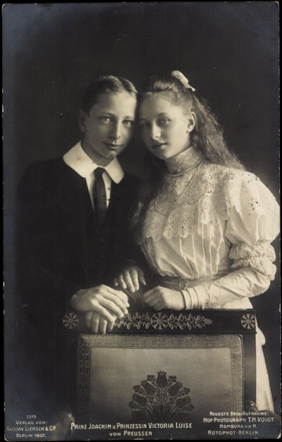 ヨアヒム王子とヴィクトリア・ルイゼ王女 作： Photographer German