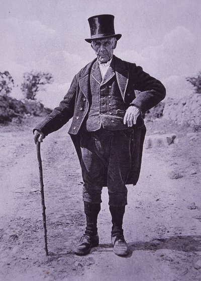 1910年頃の南アイルランドの紳士（モノクロ写真 作： Photographer Irish