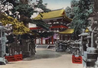 1912年頃の日本。767年、京都近郊の奈良に春日大社を設立（写真 作： Photographer Japanese