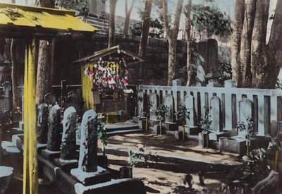 日本、1912年頃。東京・三岳寺の47榕樹の墓（写真 作： Photographer Japanese