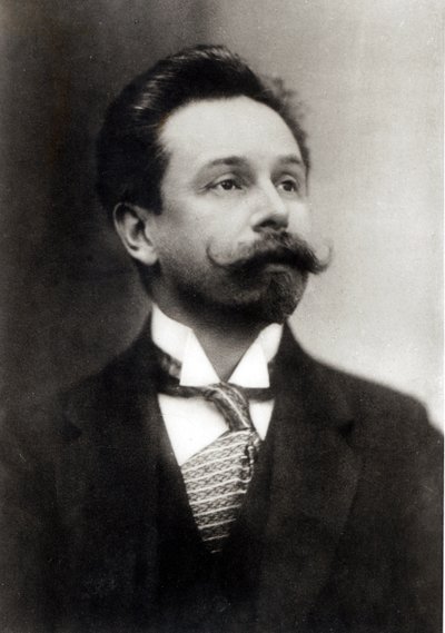 アレクサンドル・スクリャービンの肖像（モノクロ写真） 作： Photographer Russian