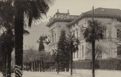1925年、ロカルノ条約が調印された会議場（モノクロ写真） 作： 写真家 スイス
