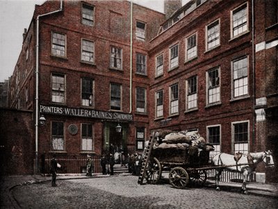 Dr Johnsons House、ロンドン市、c1900 1911 作： Pictorial Agency