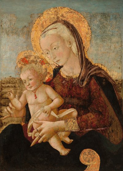 マドンナと子供、c。 1475年。 作： Pier Francesco Fiorentino