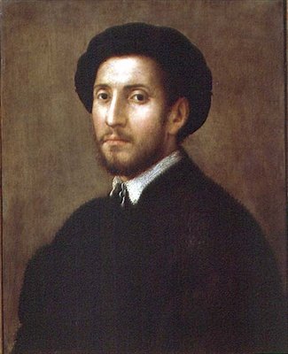 ある男の肖像」1530-40年頃（パネル 作： Pier Francesco Foschi