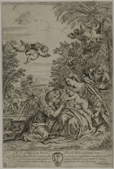 エジプトへの飛行 作： Pier Francesco Mola