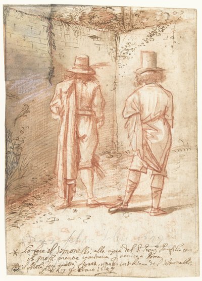 ピア・フランチェスコ・モーラとニッコロ・シモネッリの肖像 作： Pier Francesco Mola