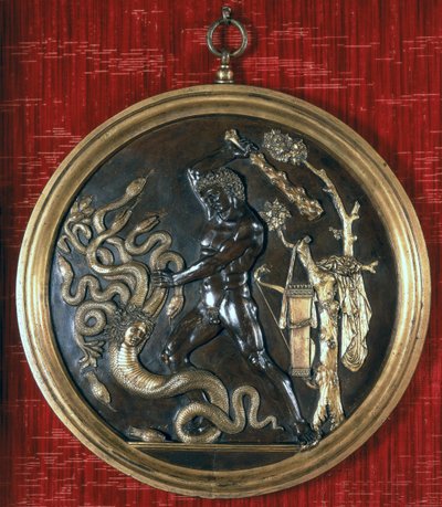 ヘラクレスとヒドラ、1490年代（ブロンズ） 作： Pier Jacopo Alari Bonacolsi