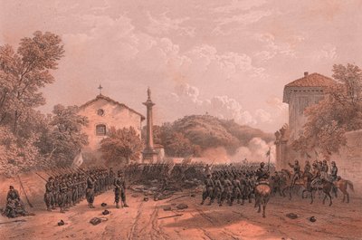 ガリバルディ軍によるヴァレーゼ防衛戦 作： Blaise Nicolas Le Sueur