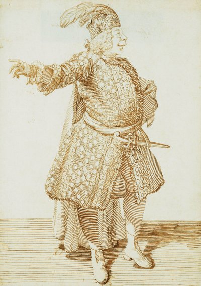 Castrato Gaetano Caffarelliの肖像、1735年頃 作： Pier Leone Ghezzi