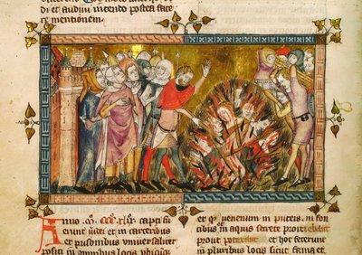 1349 年のユダヤ人焼却。 作： Pierart dou Tielt