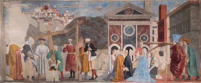 3つの十字架の発見と十字架の検証（『真の十字架の物語』（フレスコ画）より 作： Piero della Francesca