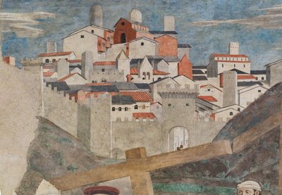 3つの十字架の発見と十字架の検証（『真の十字架の物語』（フレスコ画）より 作： Piero della Francesca