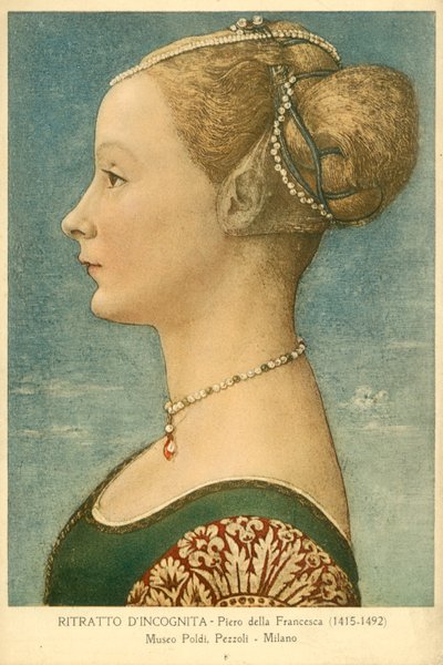 見知らぬ女性の肖像 作： Piero della Francesca