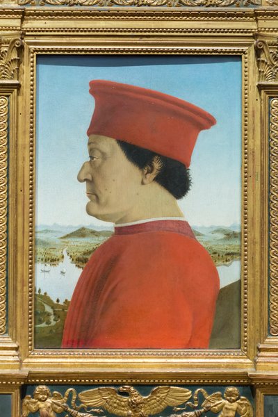 Retrato do Duque de Urbino, Federico da Montefeltro 作： Piero della Francesca