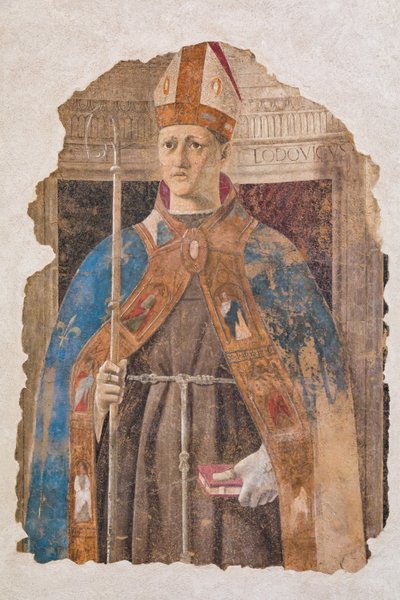 トゥールーズの聖ルイ、断片 作： Piero della Francesca