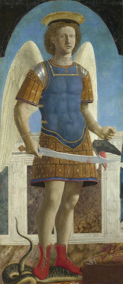 聖ミカエル、1469 作： Piero della Francesca