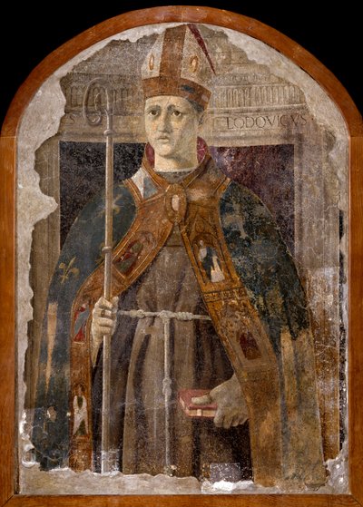 サン・ルドヴィコ・ディ・トロサ（ルイ・ダンジューまたはトゥールーズのサン・ルイ 作： Piero della Francesca