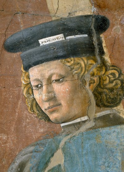 真の十字架の伝説、ユダヤ人の拷問、拷問の詳細、1464年のフレスコ画 作： Piero della Francesca